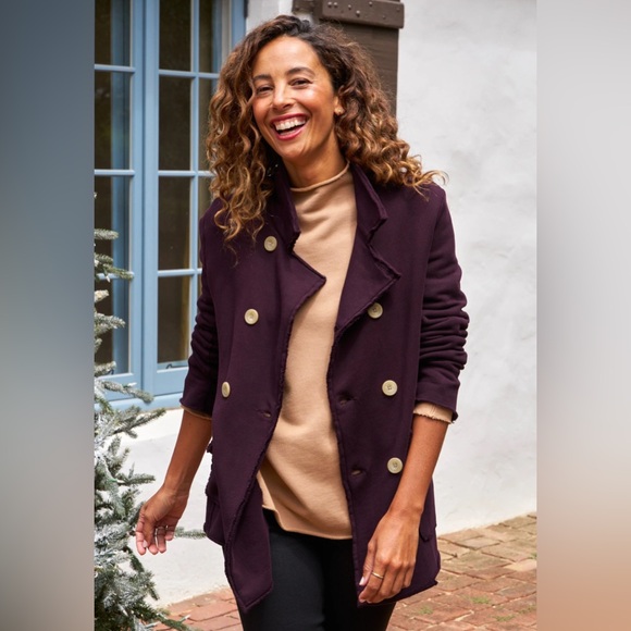 Frank & Eileen Jackets & Blazers - Frank & Eileen Plum Belfast XS BELFAST Oxblood, Triple Fleece